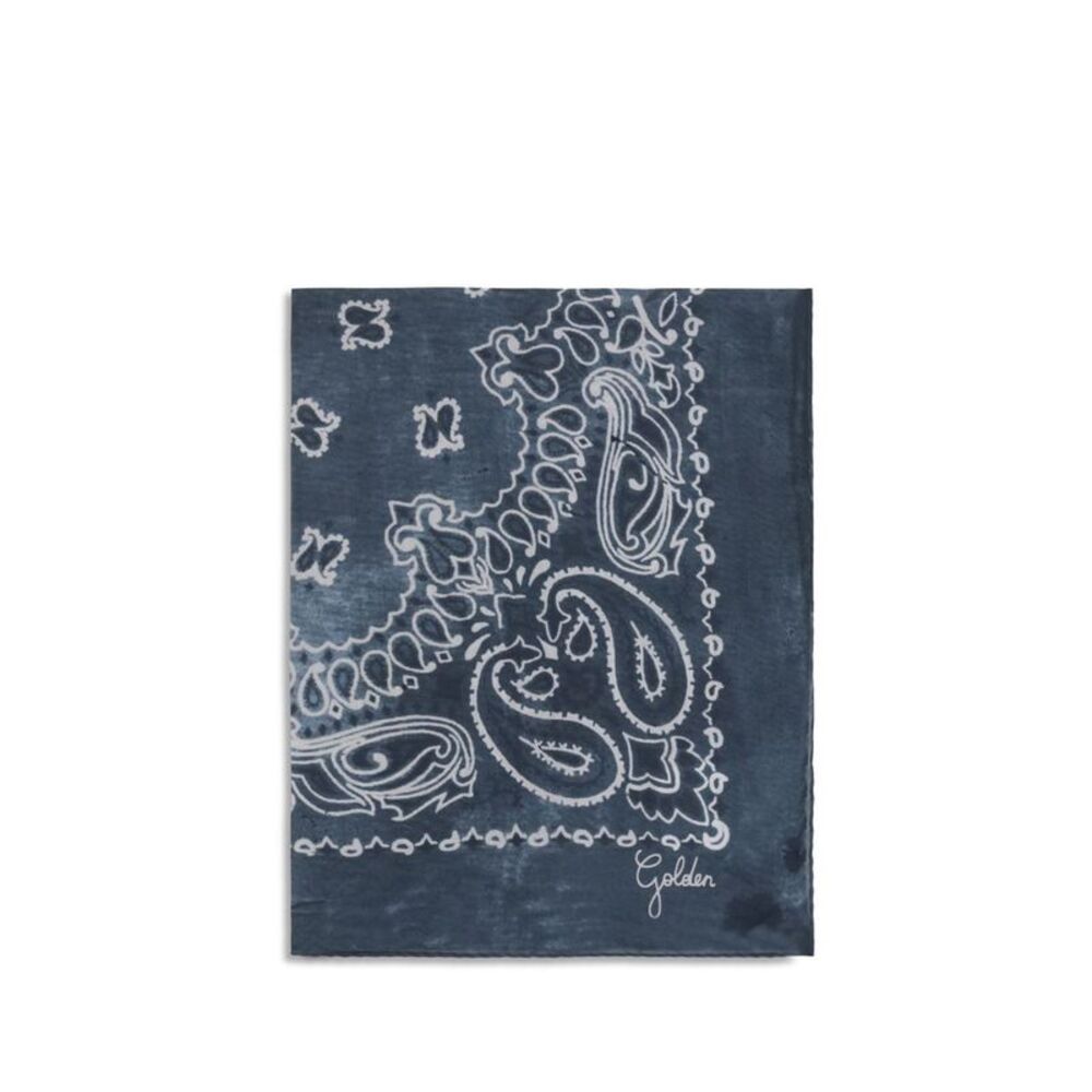 Golden Goose Blue Silk Women's Scarf